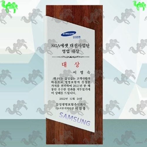 대상 원목상패 2607