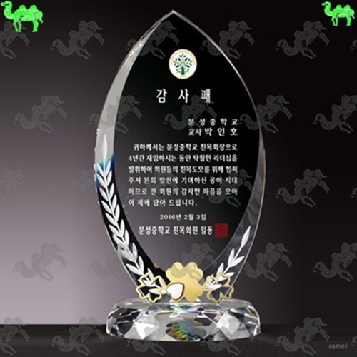감사패 크리스탈상패 3836