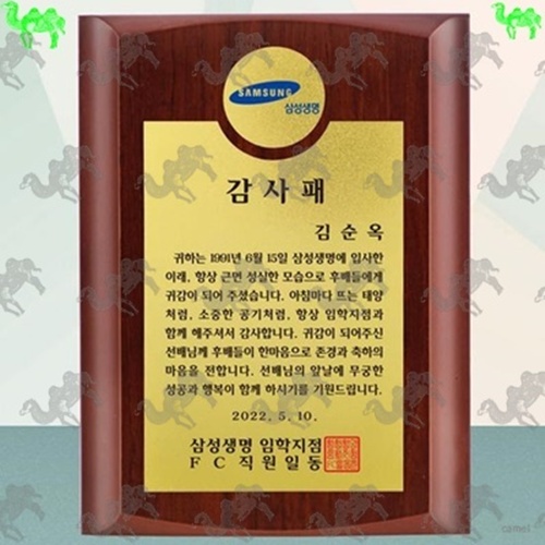 감사패 메탈상패 3911