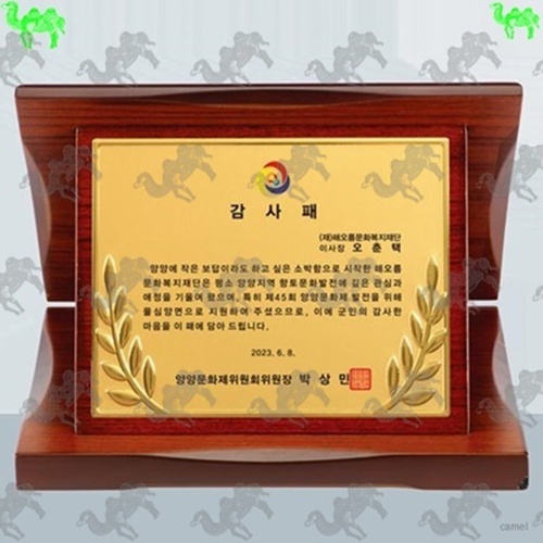 감사패 가리비상패 6696