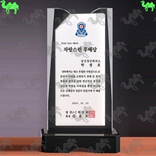 자랑스런후배상 크리스탈상패 1525