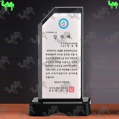 감사패 크리스탈상패 7982
