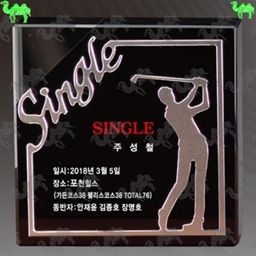 골프대회 싱글패 블랙 크리스탈 메탈트로피 2305