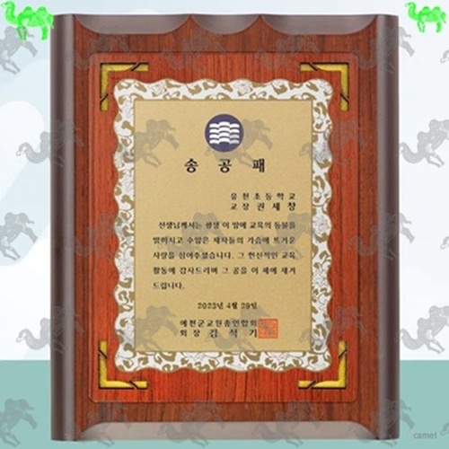 승공패 원목상패 9359