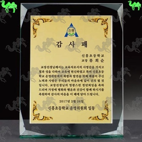 감사패 크리스탈상패 9749