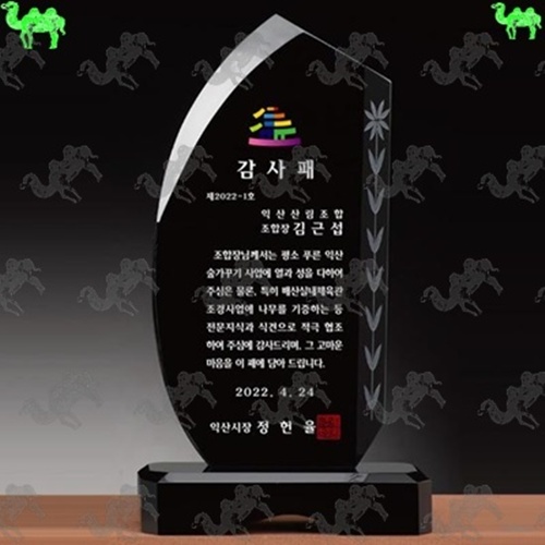 감사패 크리스탈상패 6163