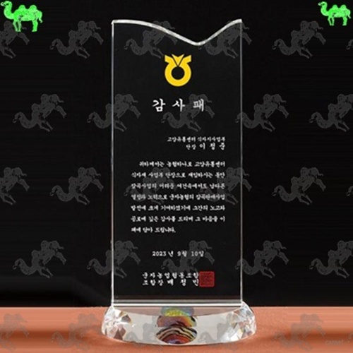 감사패 크리스탈상패 9813