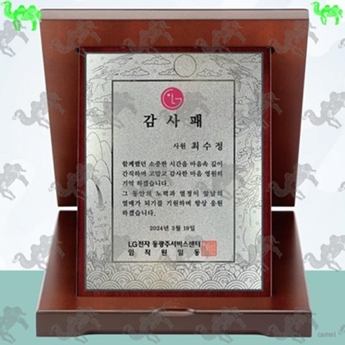 감사패 가리비상패 4894