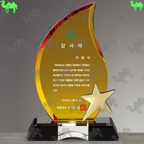 감사패 크리스탈상패 9838