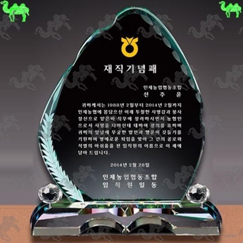 재직기념패 크리스탈상패 2093
