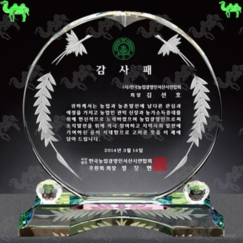 감사패 크리스탈상패 4981