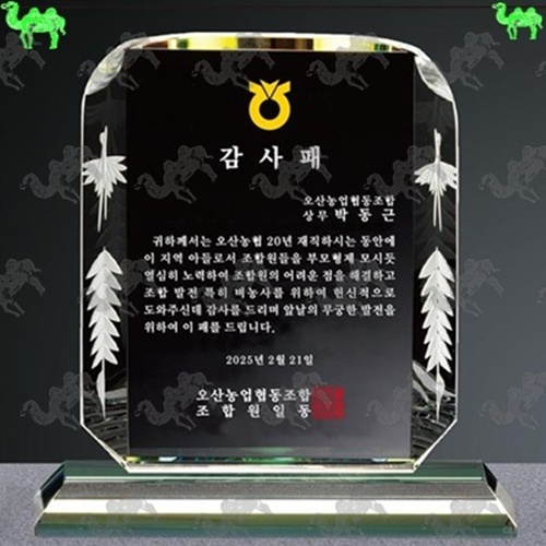 감사패 크리스탈상패 5316
