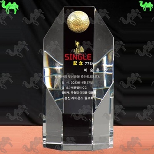 골프대회 싱글패 크리스탈트로피 7446