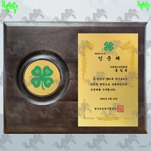 인준패 원목상패 3766