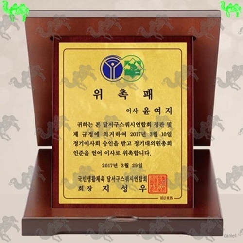 위촉패 가리비상패 9364