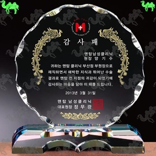 감사패 크리스탈상패 4113