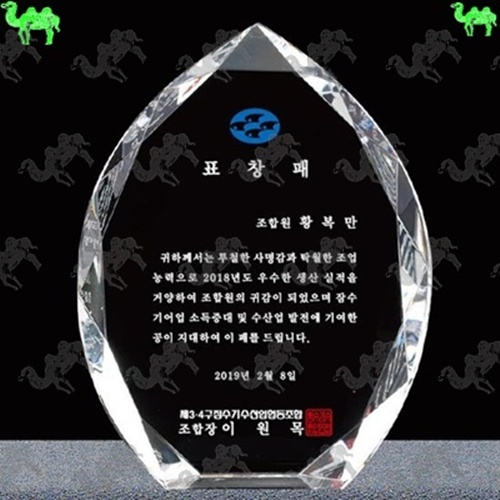 표창패 크리스탈상패 5563