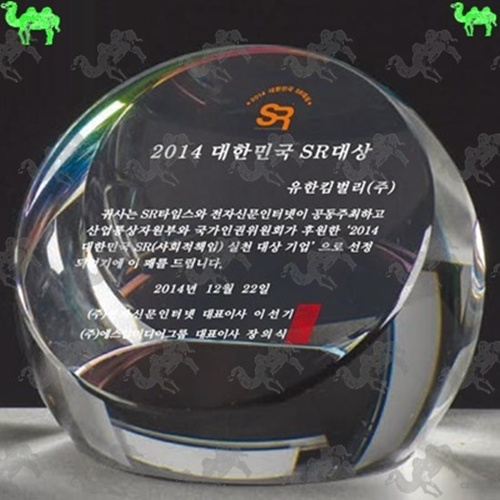 대상 크리스탈상패 8637